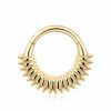 14K GOLD TEXTURIZED DAITH EARRING