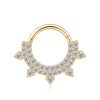 14K gold spike daith earring