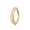 14k Gold Hinged Segment Earring Ring