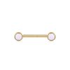 Opal 14k Gold Industrial Barbell