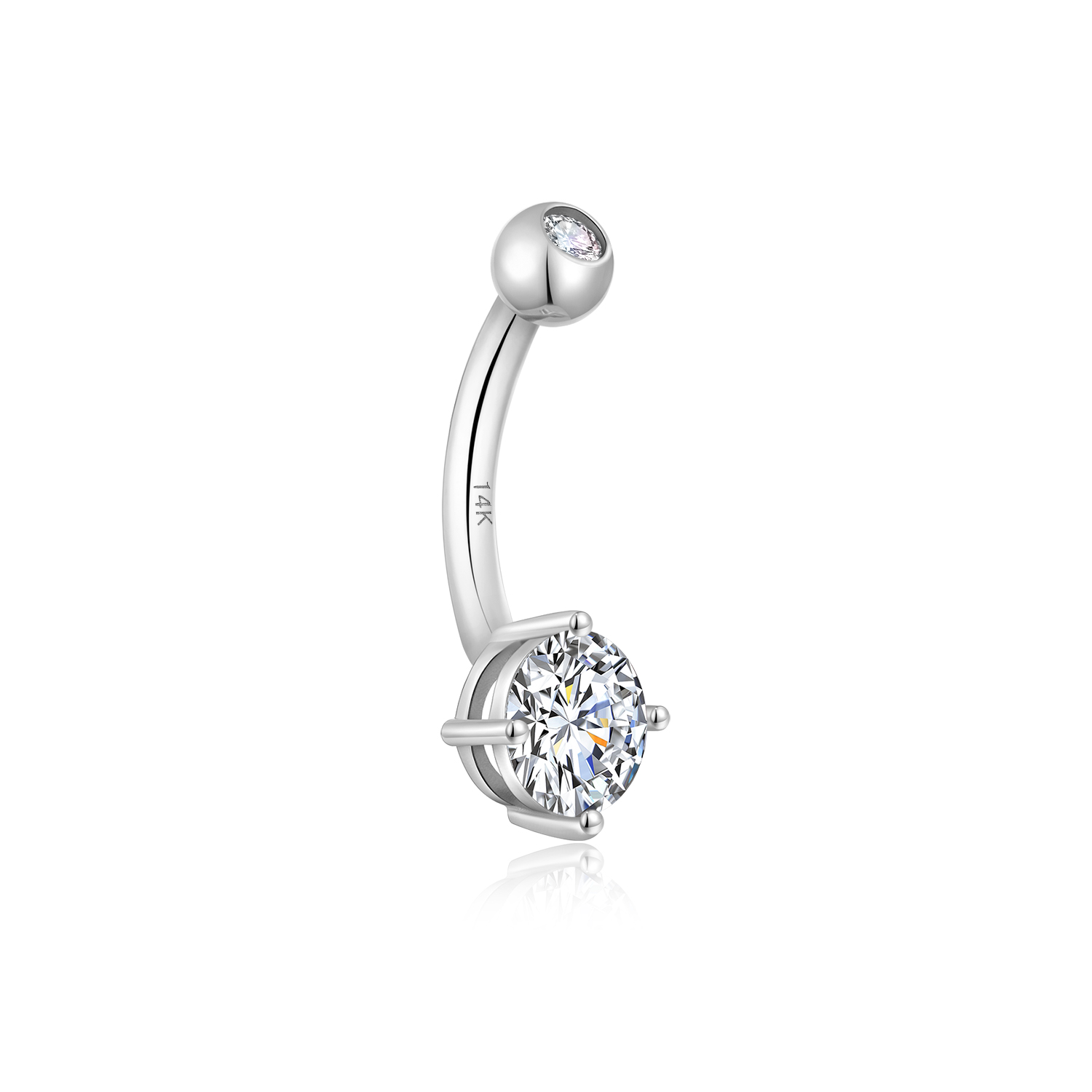 14k Gold Belly Button Ring-GPF Jewelry