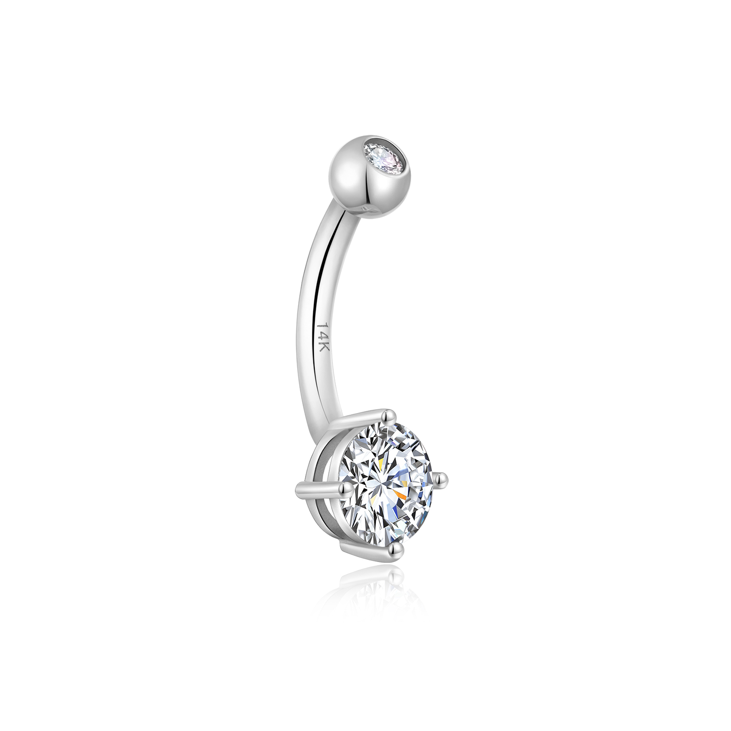 14k Gold Belly Button RingGPF Jewelry