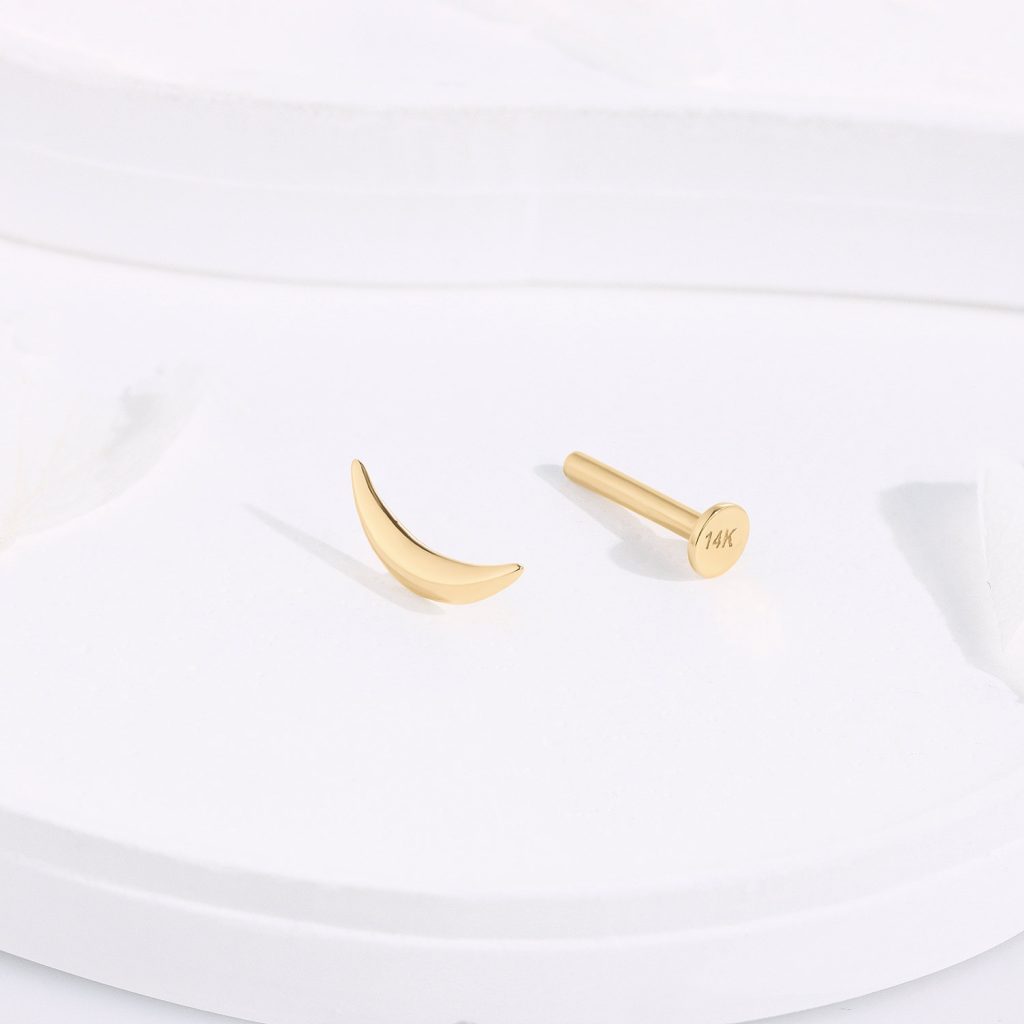 14K Gold CZInternally ThreadedBody Piercing Supplier GPF Jewelry