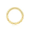 14K Solid Gold Hinged Segment Ring with Twisted Design