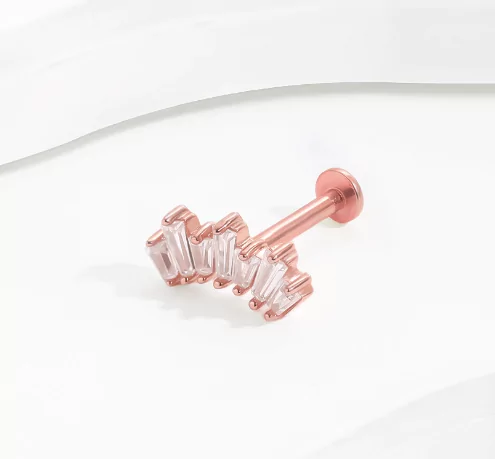 rose gold nose piercing