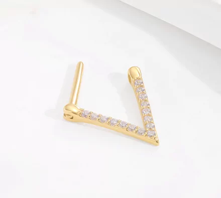14K Solid Gold Nose Septum Ring