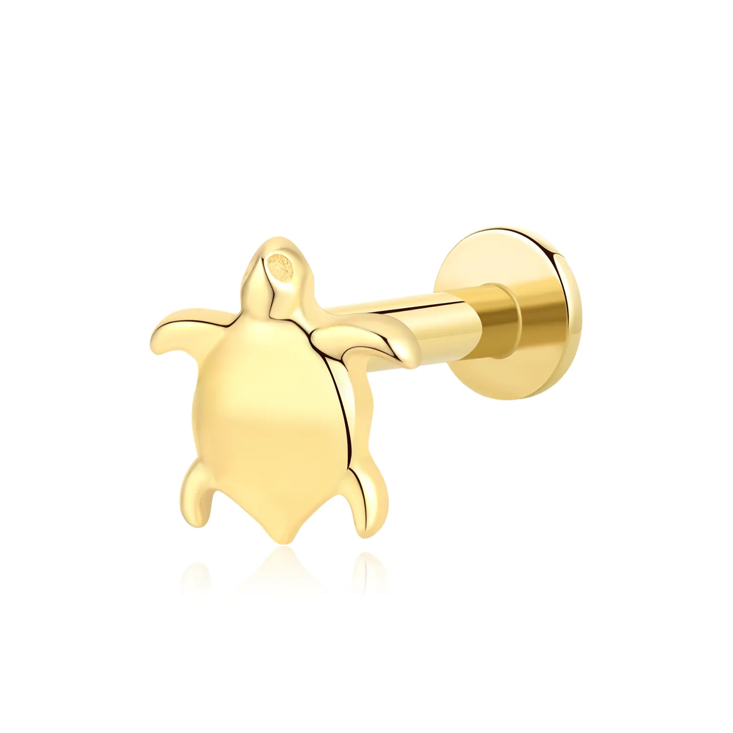 Boucle D'Oreille Nez (Nostril) En Or 14K Jaune Ou Blanc - Tige 20G (0.8 Mm), Longueur 7 Mm - Bijou Piercing De Qualité, Livraison Gratuite
